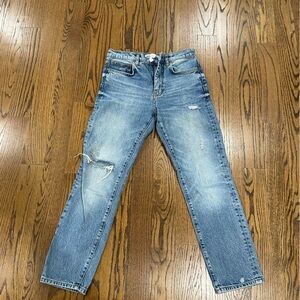 Zara women's Light Blue Straight Jeans